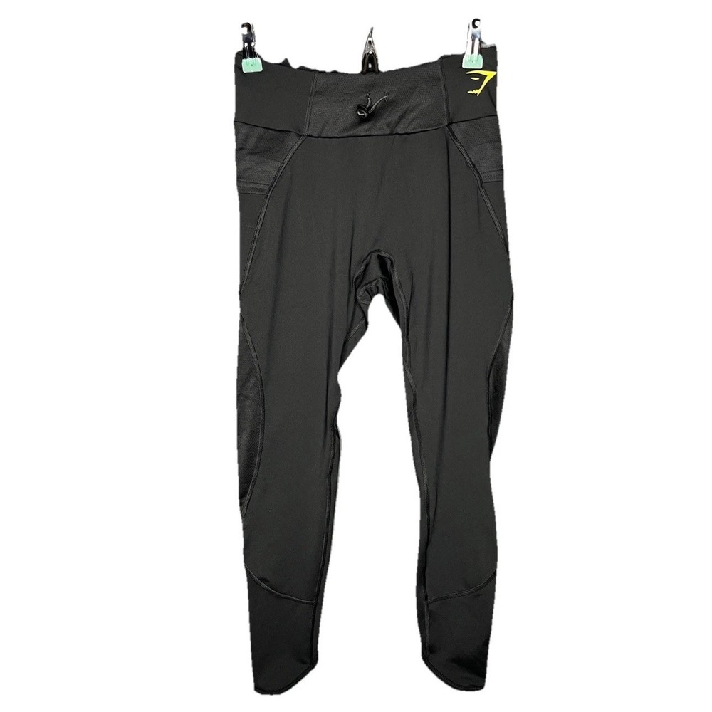 Gymshark Pulse Mesh Black Workout Leggings‎ Women's Size Small B1A2A
